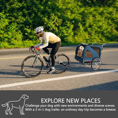 Sepnine 2 in1 Pet E-bike Trailer -68lbs with Universal Bicycle Coupler - TRIPPER ELECTRIC BIKES