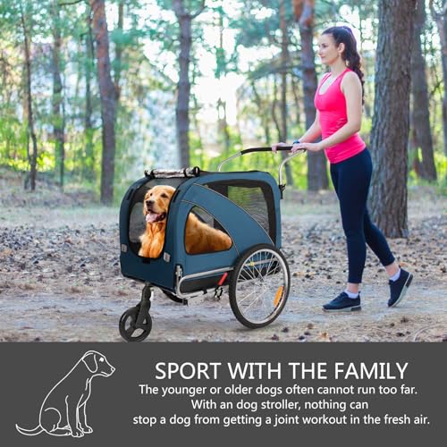 Sepnine 2 in1 Pet E-bike Trailer -68lbs with Universal Bicycle Coupler - TRIPPER ELECTRIC BIKES