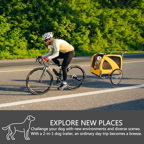 Sepnine 2 in1 Pet E-bike Trailer -68lbs with Universal Bicycle Coupler - TRIPPER ELECTRIC BIKES
