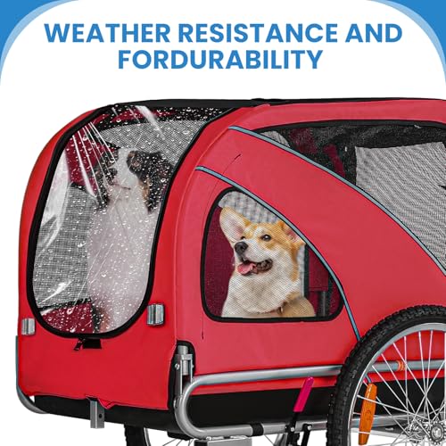 Sepnine 2 in1 Pet E-bike Trailer -68lbs with Universal Bicycle Coupler - TRIPPER ELECTRIC BIKES