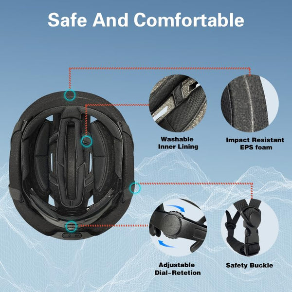 Moyaca Smart Bike Helmet with Smart App Program - TRIPPER ELECTRIC BIKES