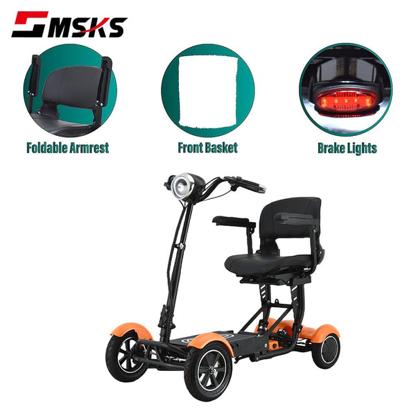 Tripper Electric Golf cart Scooter, Folding Four-Wheel Mobility Scooter 36V Powerful Dual Drive - TRIPPER ELECTRIC BIKES