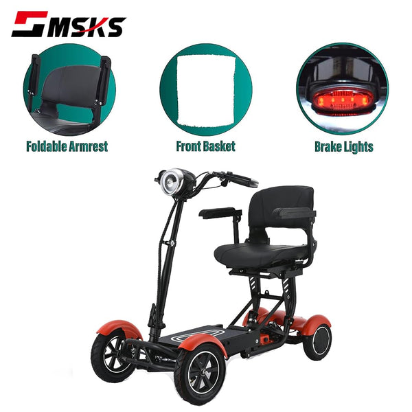 Tripper Electric Golf cart Scooter, Folding Four-Wheel Mobility Scooter 36V Powerful Dual Drive - TRIPPER ELECTRIC BIKES