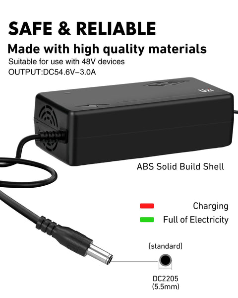 Universal 54.6V 3Amp Fast Charger ( with 6 Adapter Outputs) - TRIPPER ELECTRIC BIKES