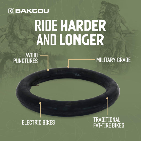Heavy Duty Fat Tire Tube - Military-Grade - TRIPPER ELECTRIC BIKES