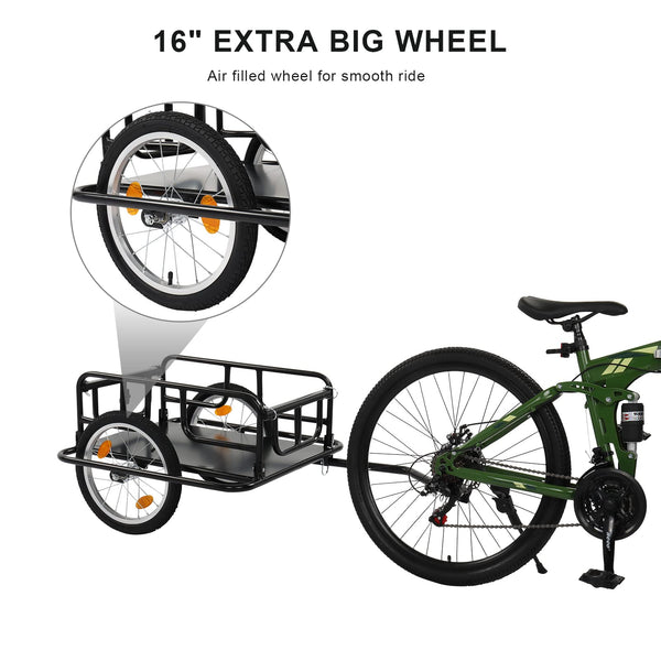 PEXMOR Foldable Bike Cargo Trailer with Universal Bike Hitch - TRIPPER ELECTRIC BIKES