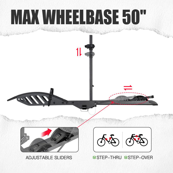Young Electric 200 lbs Hitch - 2 Bike Rack.