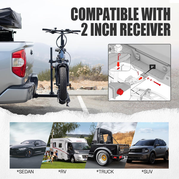 Young Electric 200 lbs Hitch - 2 Bike Rack.