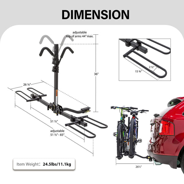 Young 200 lb 2-Bike Rack - TRIPPER ELECTRIC BIKES