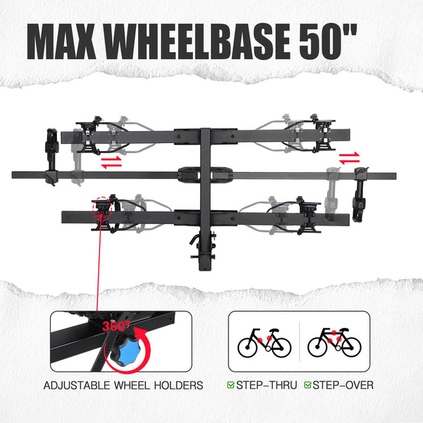 Young Electric 200 lbs Hitch - 2 Bike Rack.