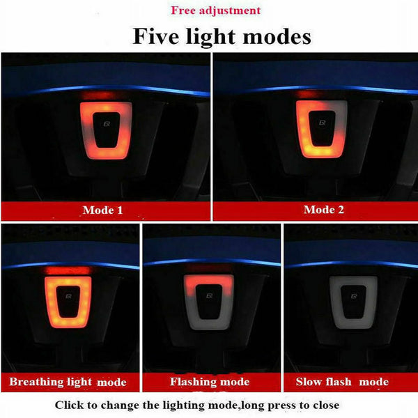 Bike Tail Light Rear Light USB Rechargeable Waterproof Night Warning Hemlet Taillight