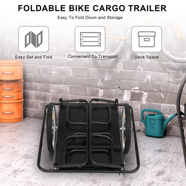 PEXMOR Foldable Bike Cargo Trailer with Universal Bike Hitch - TRIPPER ELECTRIC BIKES