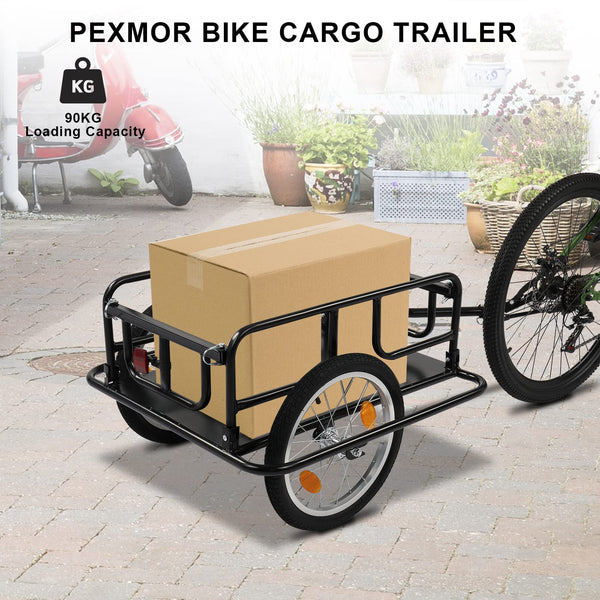PEXMOR Foldable Bike Cargo Trailer with Universal Bike Hitch - TRIPPER ELECTRIC BIKES