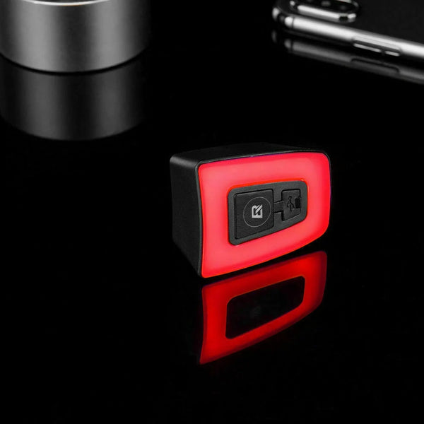 Bike Tail Light Rear Light USB Rechargeable Waterproof Night Warning Hemlet Taillight