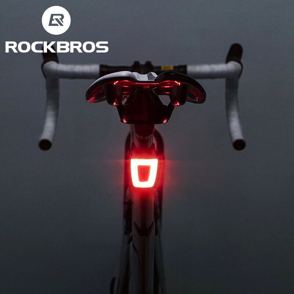 Bike Tail Light Rear Light USB Rechargeable Waterproof Night Warning Hemlet Taillight