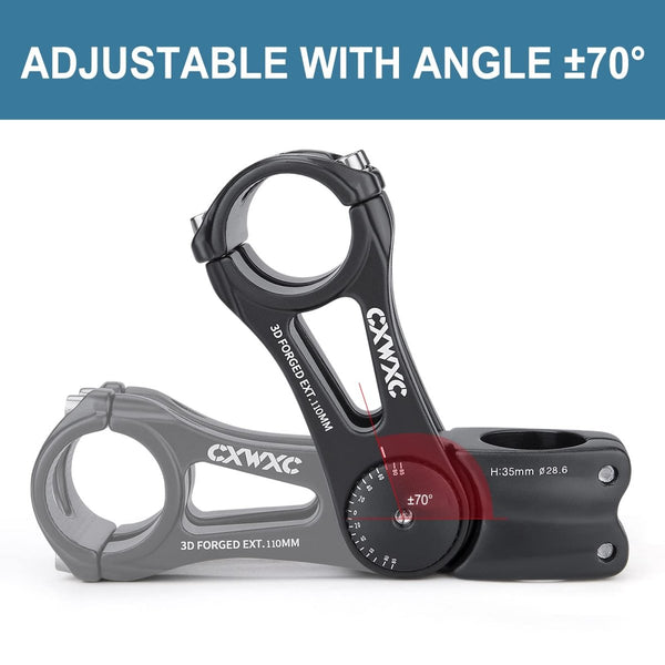 CXW Adjustable E - MTB Stem 31.8mm 85 Degree - TRIPPER ELECTRIC BIKES