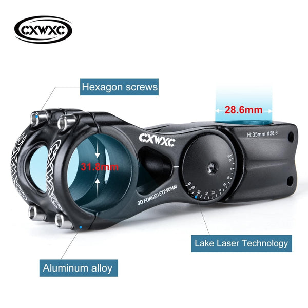 CXW Adjustable E - MTB Stem 31.8mm 85 Degree - TRIPPER ELECTRIC BIKES