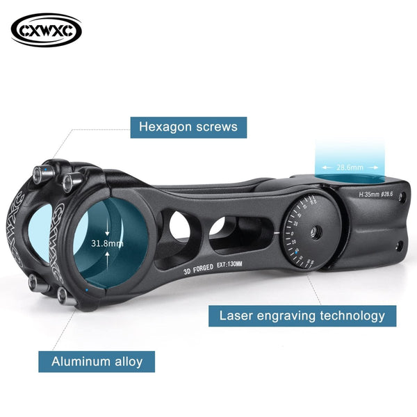 CXW Adjustable E - MTB Stem 31.8mm 85 Degree - TRIPPER ELECTRIC BIKES
