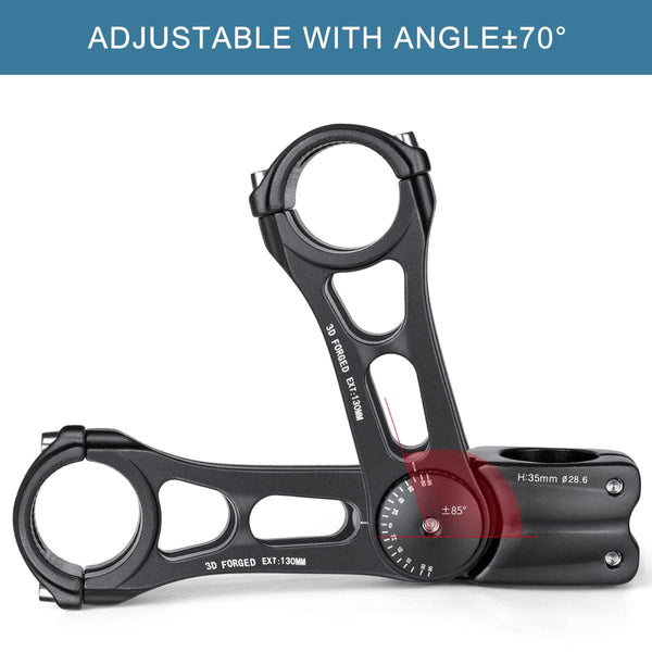 CXW Adjustable E - MTB Stem 31.8mm 85 Degree - TRIPPER ELECTRIC BIKES