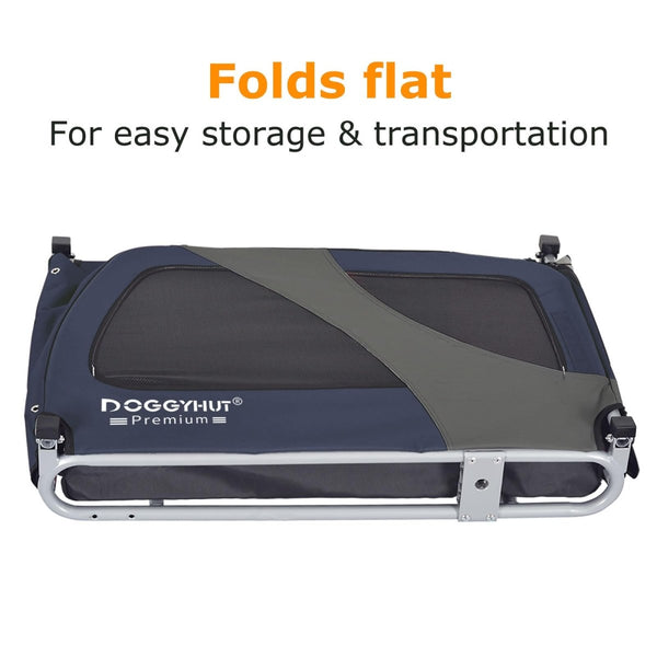 DOGGYHUT® Premium XL Pet Bike Trailer - 100lbs Capacity - TRIPPER ELECTRIC BIKES