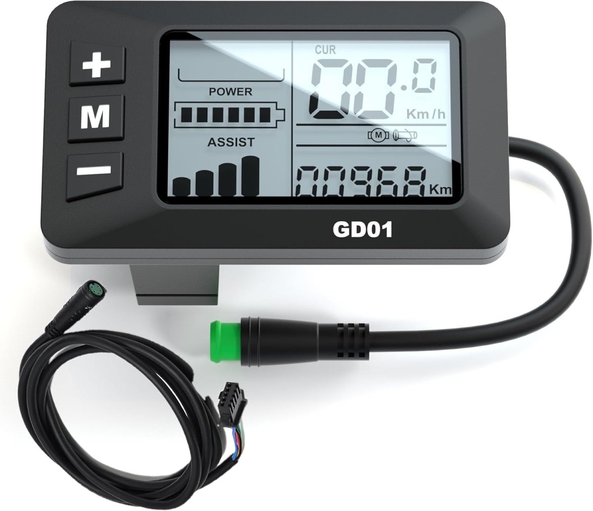 新品LCD Display 24V 36V Electric Bicycle Throttle Grip Controller 6 Tube 3 Mode Scoooter Speed Control Accessory並行輸入 EN06 Ebike LCD Display Control Panel 36V&frasl;48V For Electric Bicycle Scooter 5  Pin