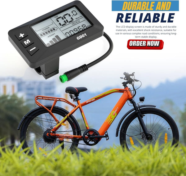 EBike Display, 24V 36V 48V E Bike LCD Display - TRIPPER ELECTRIC BIKES
