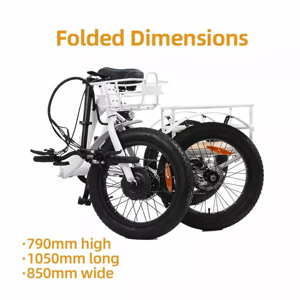 -THE E-TRIKE- THREE WHEEL ELECTRIC TRICYCLE.