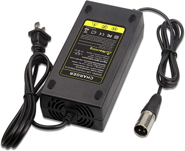 Three Prong Electric Bike Lithium Battery Charger for 48V.