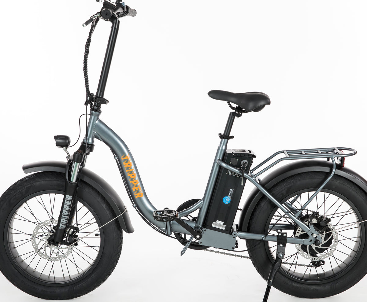 Tripper FoldR - Silver – TRIPPER ELECTRIC BIKES