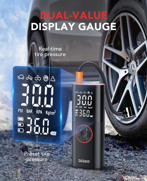 150psi Tire Inflator / Portable Air Compressor - TRIPPER ELECTRIC BIKES