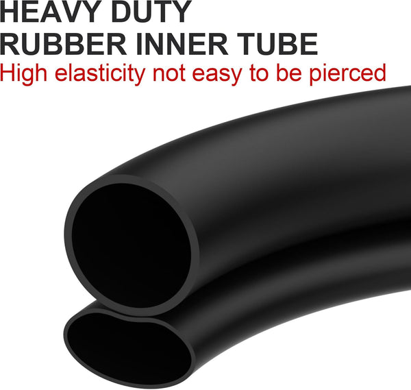 2-Pack Heavy-Duty 10 X 2.125 Replacement Inner Tube with 45° Valve for Self Balancing Electric Scooter Roadster Tricycle Stroller Kids Bike Drift Board