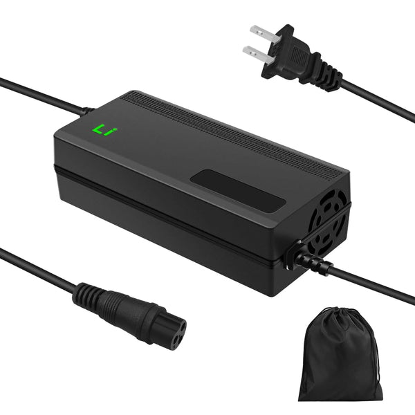42V 3A Fast Battery Charger,DC5.5x2.1/2.5mm Plug,Not Applicable to Lead-Acid Batteries