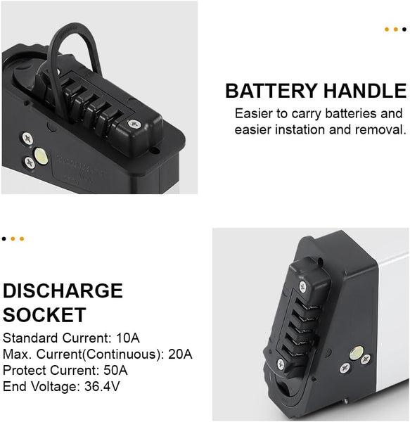 YS YOSE POWER Electric Bike Battery 48V 11.6Ah Compatible with Electric XP Samebike LO26 20LVXD30 XWLX09 Fiido M1 pro(not M1) Electric Bicycle Fit for DCH006 Battery Replacement