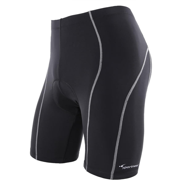 Sportneer Bike Shorts for Men- 4D Silicone Cushion Padding Lightweight Breathable and Moisture Absorbent for Cycling