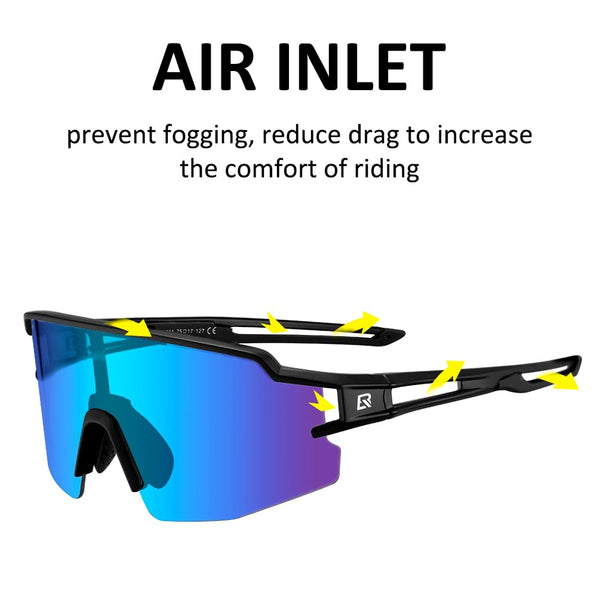 ROCKBROS Polarized Sunglasses for Men Women UV Protection Cycling Sunglasses Sport Glasses