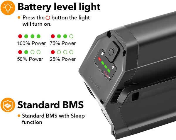YS YOSE POWER Reention Dorado Plus Ebike Battery 48V 12.8Ah Ebike Replacement Battery for Aventon Pace 500 Lithium Batteries Compatible with NCM Moscow Magnumbikes Electric Bike
