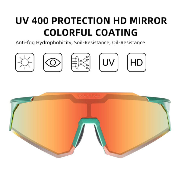 ROCKBROS Polarized Sunglasses for Men Women UV Protection Cycling Sunglasses Sport Glasses