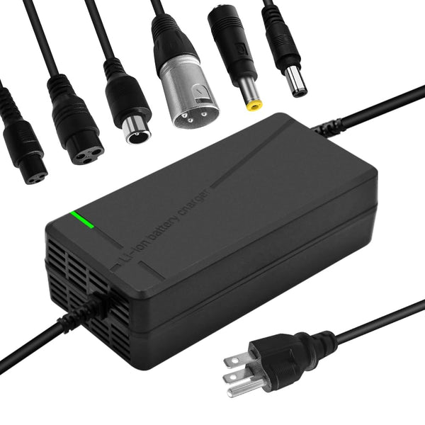 58.8V 5A Charger with 6-in-1 Plug for 52V Lithium Battery Such as Car Truck Lawn Mower Boat Marine Batteries (58.8V5A-(6-in-1 Plug))