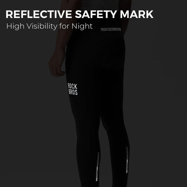 ROCKBROS Men's Cycling Pants Padded Bike Pants Road Biking Tights Breathable Bicycle Pants
