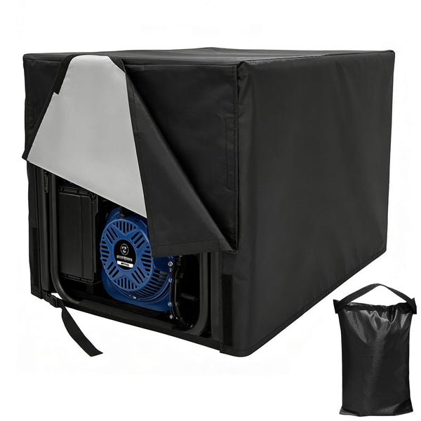 Waterproof Universal Generator Cover,Velcro fixation is easy to use,3 sizes Available, for Most Generators 5500-15000 Watt (96*71*76cm)