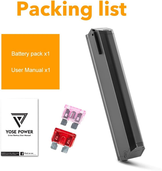 YS YOSE POWER Reention Dorado Plus Ebike Battery 48V 16Ah Ebike Replacement Battery for Aventon Pace 500 Lithium Batteries Compatible with NCM Moscow Magnumbikes Electric Bike