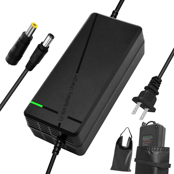 42V 3A Fast Battery Charger,DC5.5x2.1/2.5mm Plug,Not Applicable to Lead-Acid Batteries