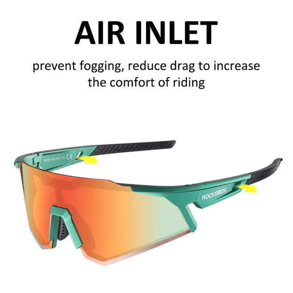 ROCKBROS Polarized Sunglasses for Men Women UV Protection Cycling Sunglasses Sport Glasses