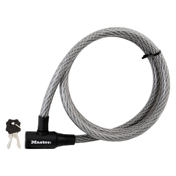 Master Lock 8364DCC Cable Bike Lock with Key, 5 ft. Long, Black - TRIPPER ELECTRIC BIKES