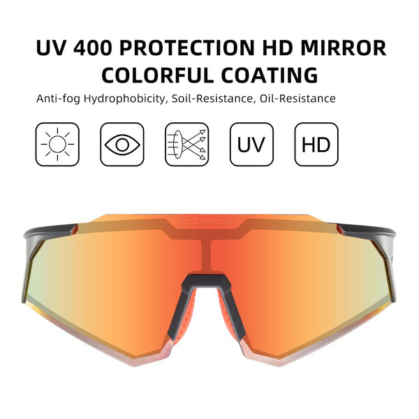 ROCKBROS Polarized Sunglasses for Men Women UV Protection Cycling Sunglasses Sport Glasses