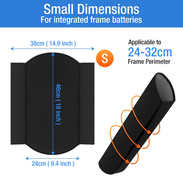 S/M/L Sizes Battery Cover for Electric Bicycles, Ebike Frame Battery Protector Cover