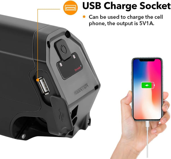 YS YOSE POWER Reention Dorado Plus Ebike Battery 48V 12.8Ah Ebike Replacement Battery for Aventon Pace 500 Lithium Batteries Compatible with NCM Moscow Magnumbikes Electric Bike