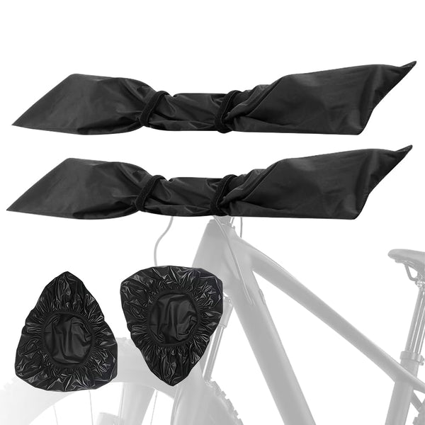 2-Piece Bike Cover for Handlebar,Easy to Install and disassemble.2P-Standard / 1P-Large Bicycle Handlebar Cover Waterproof