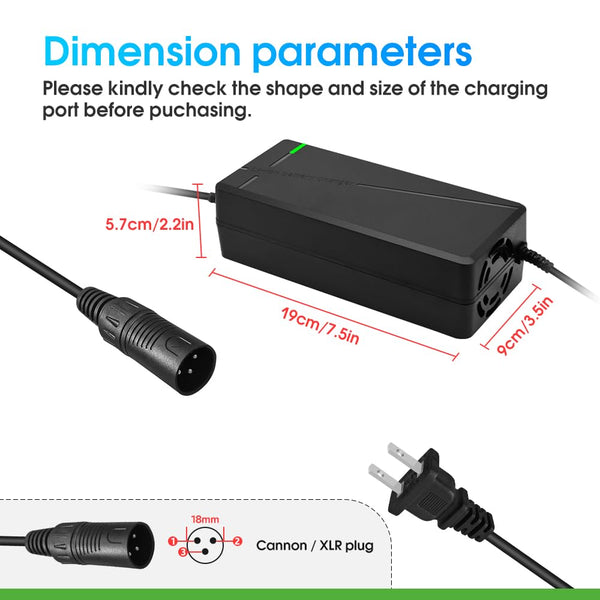 84V 5A Charger for72V Lithium Battery Such as Car Truck Lawn Mower Boat Marine Batteries (IEC Plug)