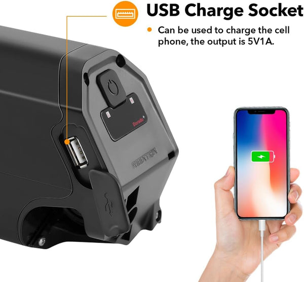 YS YOSE POWER Reention Dorado Plus Ebike Battery 48V 16Ah Ebike Replacement Battery for Aventon Pace 500 Lithium Batteries Compatible with NCM Moscow Magnumbikes Electric Bike